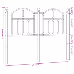 VidaXL 353470 headboard/footboard Black - Additional view 6