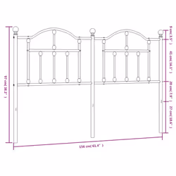 VidaXL 353473 headboard/footboard Black - Additional view 6