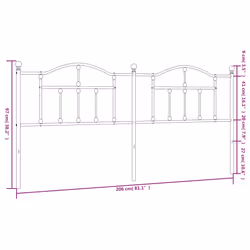 VidaXL 353526 headboard/footboard White - Additional view 5