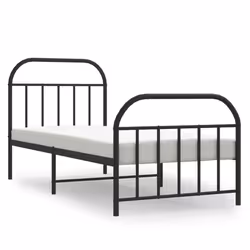 VidaXL 353644, Black, 85 cm, 2.07 m, 100 cm, 800 x 2000 mm, 26 cm