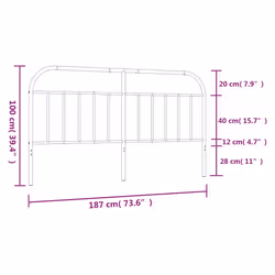 VidaXL 353671 headboard/footboard Black - Additional view 7