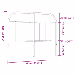 VidaXL 353715 headboard/footboard White - Additional view 7