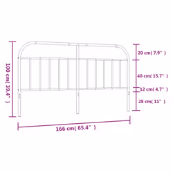 VidaXL 353720 headboard/footboard White - Additional view 7