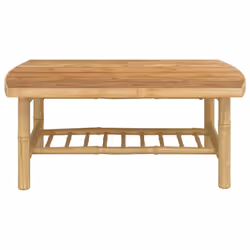 vidaXL Garden Coffee Table Outdoor Table Patio Dining Sofa Couch Table Bamboo