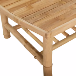 vidaXL Garden Coffee Table Outdoor Table Patio Dining Sofa Couch Table Bamboo - Additional view 5