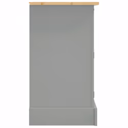 vidaXL Sideboard Cupboard Hall Highboard Corona Grey Solid Wood Mexican Pine - Additional view 4