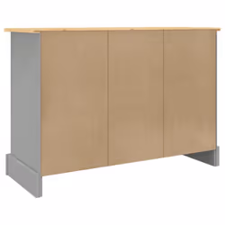 vidaXL Sideboard Cupboard Hall Highboard Corona Grey Solid Wood Mexican Pine - Additional view 5