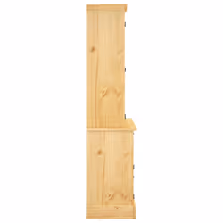vidaXL Highboard Sideboard Cupboard Side Cabinet Brown Solid Wood Me Pine Corona - Additional view 4
