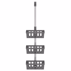 vidaXL Shower Hanger Shelf Hanging Shower Caddy 3-Tier Shower Shelf Aluminium