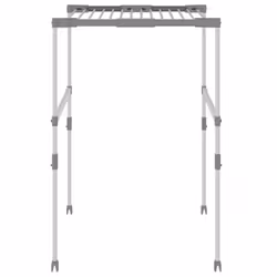 vidaXL Laundry Dryer Airer Clothes Drying Rack Laundry Drying Stand Aluminium