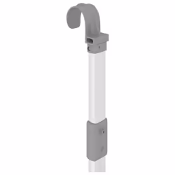 vidaXL Drying Rack for Balcony Over the Door Clothes Airer Towel Rack Aluminium - Additional view 6