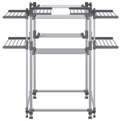 vidaXL Laundry Drying Rack Airer Clothes Drying Rack Clothes Hanger Aluminium