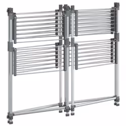 vidaXL Laundry Drying Rack Airer Clothes Drying Rack Clothes Hanger Aluminium - Additional view 5