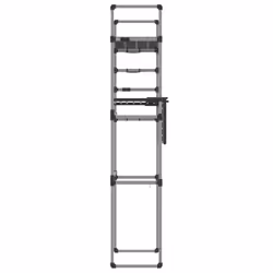 vidaXL Washing Machine Shelf Storage Rack Toilet Bathroom Shelf Aluminium - Additional view 4