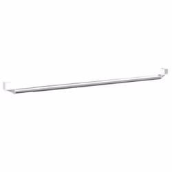 vidaXL Curtain Rails Curtain Track Curtain Pole 2 pcs White and Silver Aluminium - 40-60 cm