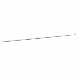 vidaXL Curtain Rails Curtain Track Curtain Pole 2 pcs White and Silver Aluminium - 90-130 cm