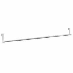 vidaXL Curtain Rails Curtain Track Curtain Pole 2 pcs White & Silver Aluminium - 60-105 cm