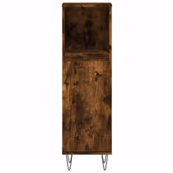 vidaXL Bathroom Cabinet Set Storage Cabinet 3 Piece Smoked Oak Engineered Wood - Additional view 7