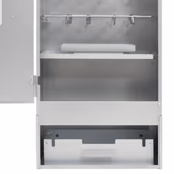 vidaXL BBQ Oven Smoker Barbeque Grill BBQ Smoker Smokehouse Galvanised Steel - with window, 44.5 x 29 x 110 cm 1 piece - Additional view 8