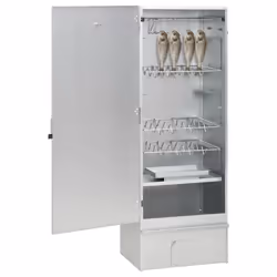 vidaXL BBQ Oven Smoker Barbeque Grill BBQ Smoker Smokehouse Galvanised Steel - without window, 44.5 x 29 x 110 cm 1 piece - Additional view 2