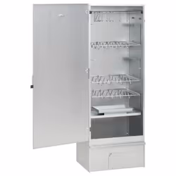 vidaXL BBQ Oven Smoker Barbeque Grill BBQ Smoker Smokehouse Galvanised Steel - without window, 44.5 x 29 x 110 cm 1 piece - Additional view 5