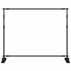 vidaXL Backdrop Stands Adjustable Background Support Stand 2 pcs Black Steel - 254 x 243 cm - Additional view 2