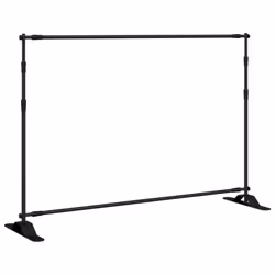 vidaXL Backdrop Stands Adjustable Background Support Stand 2 pcs Black Steel - 305 x 243 cm