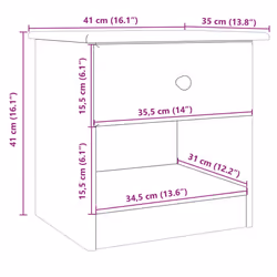 VidaXL 353913 nightstand/bedside table - Additional view 8