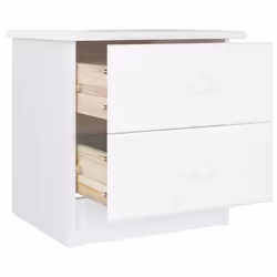 VidaXL 353916 nightstand/bedside table White - Additional view 4