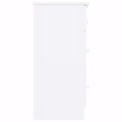 vidaXL Chest of Drawers Wooden Storage Cabinet Sideboard ALTA Solid Wood Pine - white - Additional view 4