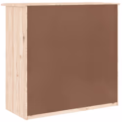 vidaXL Chest of Drawers Wooden Storage Cabinet Sideboard ALTA Solid Wood Pine - brown - Additional view 5