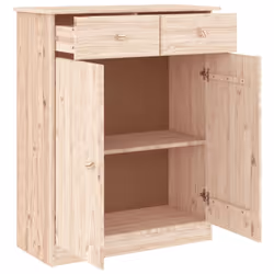 vidaXL Shoe Cabinet Shoe Storage Unit Cupboard Shoe Rack ALTA Solid Wood Pine - brown