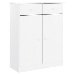 vidaXL Shoe Cabinet Shoe Storage Unit Cupboard Shoe Rack ALTA Solid Wood Pine - white
