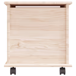 vidaXL Storage Chest Wooden Organiser Box with Wheels ALTA Solid Wood Pine - brown - Additional view 4