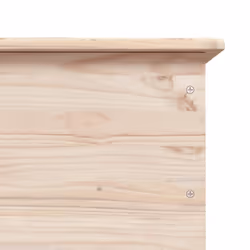 vidaXL Storage Chest Wooden Organiser Box with Wheels ALTA Solid Wood Pine - brown - Additional view 7