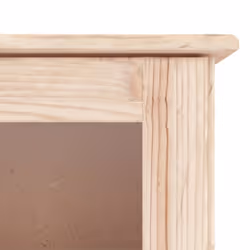 vidaXL Glass Display Cabinet Bookcase Kitchen Cupboard ALTA Solid Wood Pine - brown - Additional view 6