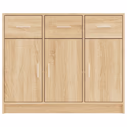 vidaXL Sideboard Storage Cabinet Side Board Highboard Cupboard Engineered Wood - sonoma oak - Additional view 4