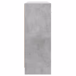 vidaXL Sideboard Storage Cabinet Side Board Highboard Cupboard Engineered Wood - concrete grey - Additional view 6