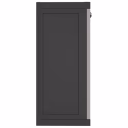 vidaXL Outdoor Storage Cabinet Terrace Patio Garden Cabinet Tool Cupboard PP - grey and black, 65 x 37 x 85 cm - Additional view 4