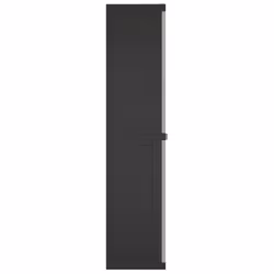 ) vidaXL Outdoor Storage Cabinet Terrace Patio Garden Cabinet Tool Cupboard PP - grey and black, 65 x 37 x 165 cm (63 x 31 cm - Additional view 4