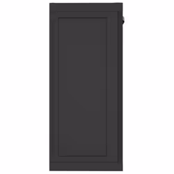vidaXL Outdoor Storage Cabinet Terrace Patio Garden Cabinet Tool Cupboard PP - black, 65 x 37 x 85 cm - Additional view 4