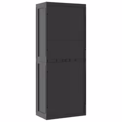 ) vidaXL Outdoor Storage Cabinet Terrace Patio Garden Cabinet Tool Cupboard PP - black, 65 x 37 x 165 cm (31 x 31 cm - Additional view 5