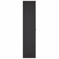 ) vidaXL Outdoor Storage Cabinet Terrace Patio Garden Cabinet Tool Cupboard PP - black, 65 x 37 x 165 cm (63 x 31 cm - Additional view 4