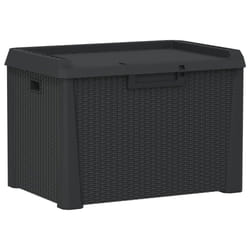 vidaXL Garden Storage Box Outdoor Storage Box Blanket Box Anthracite 125 L PP