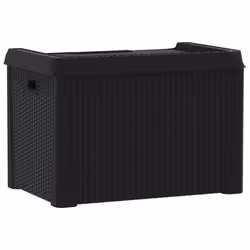 vidaXL Garden Storage Box Outdoor Storage Box Blanket Box Anthracite 125 L PP - Additional view 7