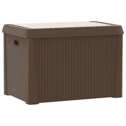 vidaXL Garden Storage Box Outdoor Storage Box Tool Chest Blanket Box 125 L PP - with cushions - Additional view 7
