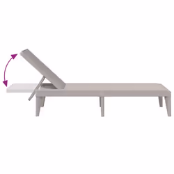 VidaXL 364216 outdoor chair Lounge Polypropylene (PP) Cappuccino - Additional view 7