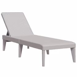 vidaXL Sun Lounger Daybed Chaise Lounge Bed Outdoor Sun Bed Cappuccino PP - grey