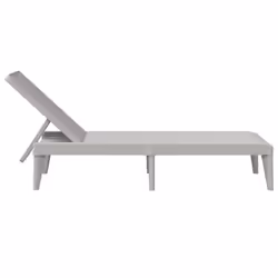 vidaXL Sun Lounger Daybed Chaise Lounge Bed Outdoor Sun Bed Cappuccino PP - grey - Additional view 4