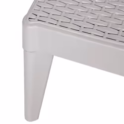 vidaXL Sun Lounger Daybed Chaise Lounge Bed Outdoor Sun Bed Cappuccino PP - grey - Additional view 8